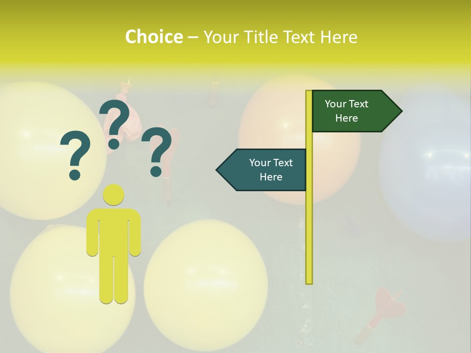 German Beerfest Games Dart PowerPoint Template
