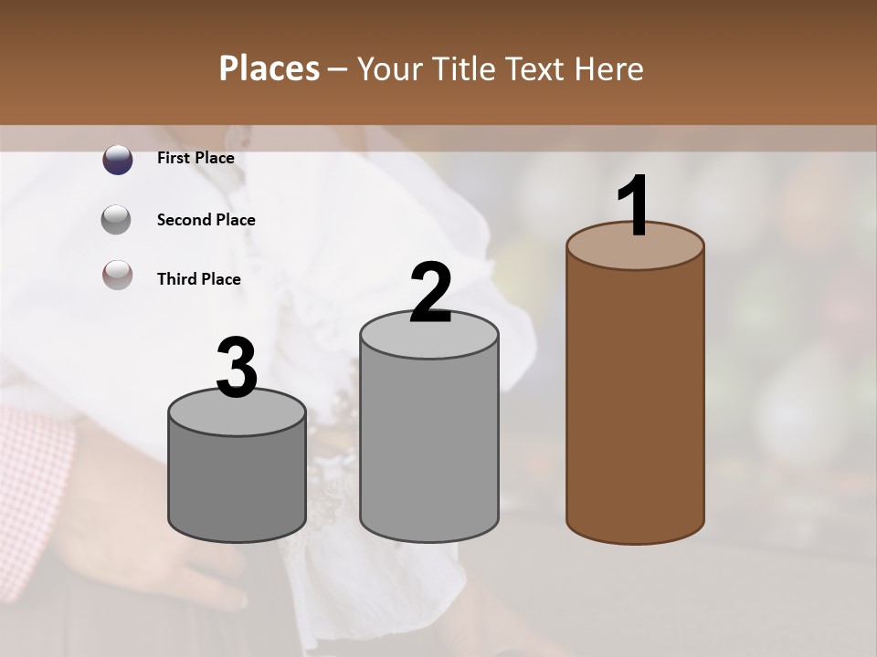 Outside Caucasian Fun Fair PowerPoint Template