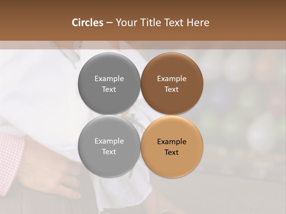 Outside Caucasian Fun Fair PowerPoint Template