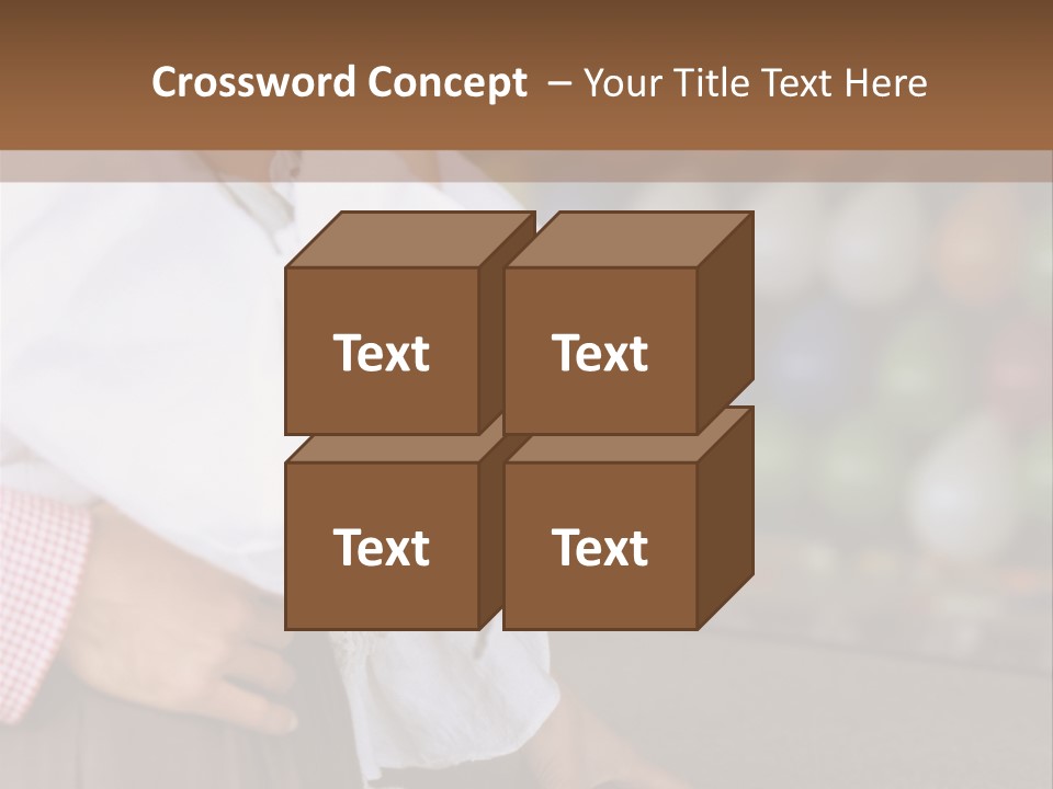 Outside Caucasian Fun Fair PowerPoint Template