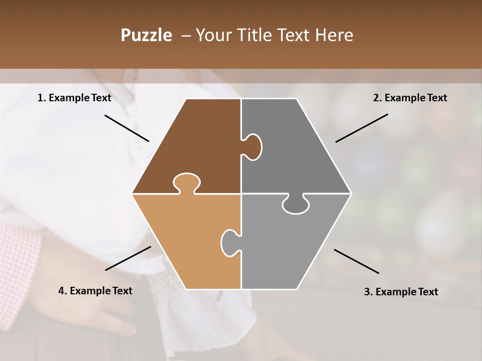 Outside Caucasian Fun Fair PowerPoint Template