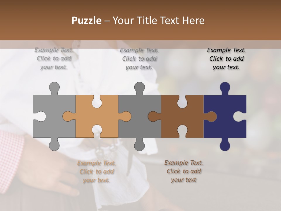 Outside Caucasian Fun Fair PowerPoint Template