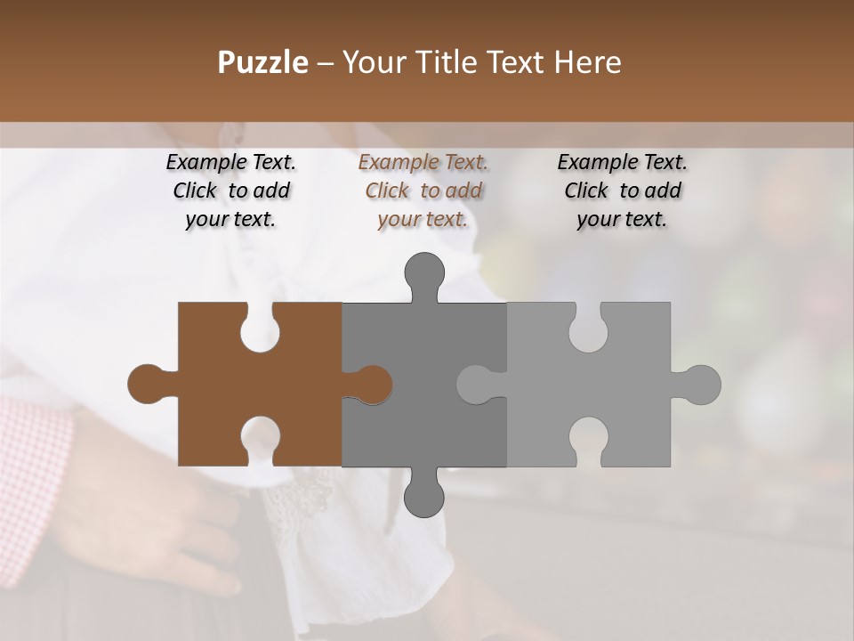 Outside Caucasian Fun Fair PowerPoint Template