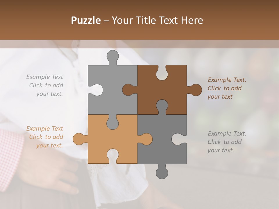 Outside Caucasian Fun Fair PowerPoint Template