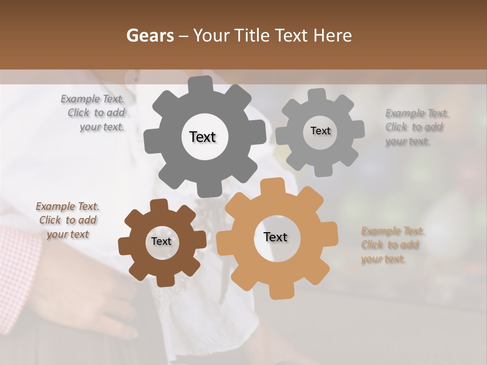 Outside Caucasian Fun Fair PowerPoint Template