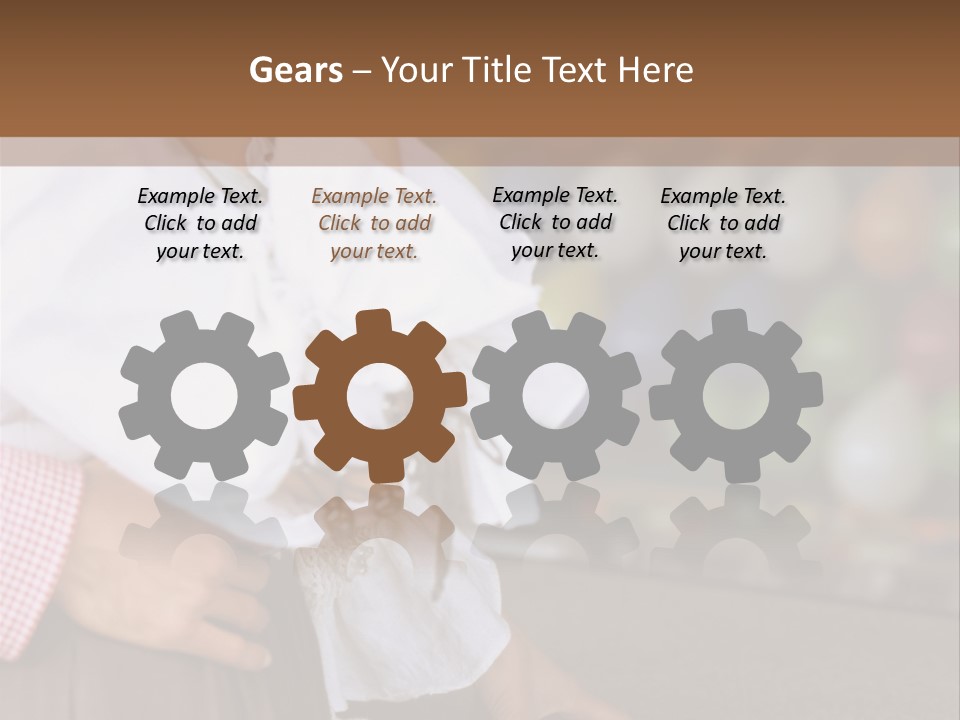 Outside Caucasian Fun Fair PowerPoint Template