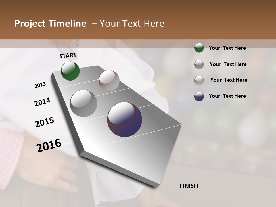 Outside Caucasian Fun Fair PowerPoint Template
