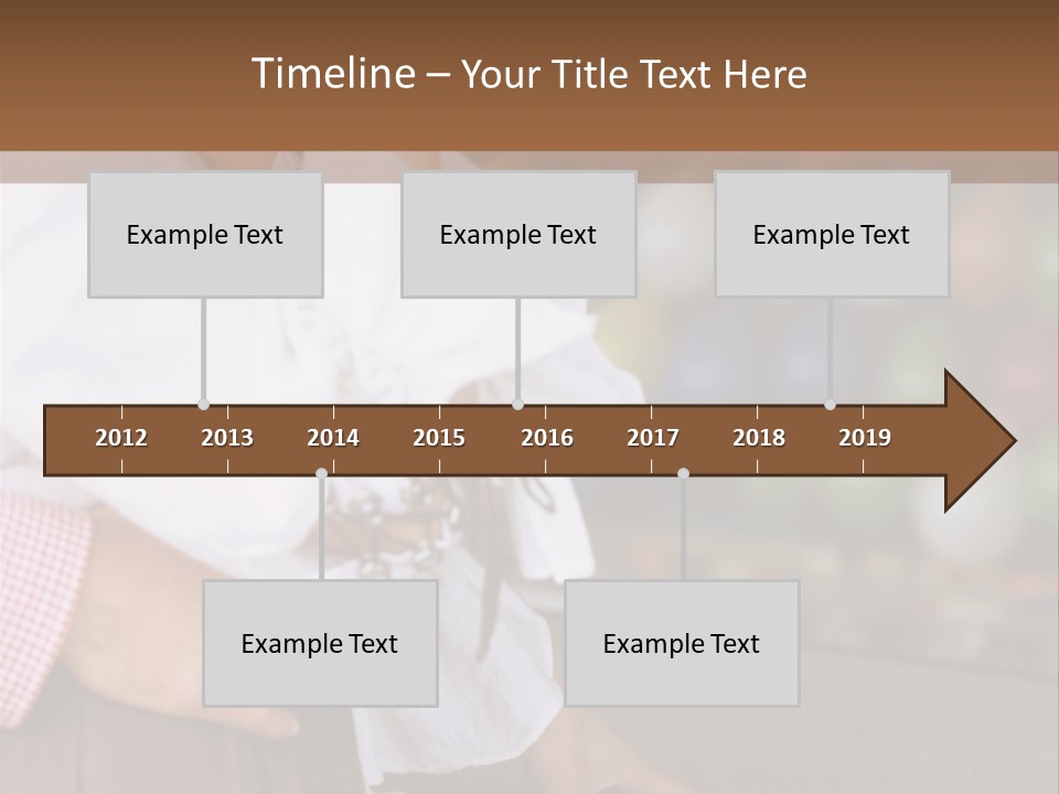 Outside Caucasian Fun Fair PowerPoint Template