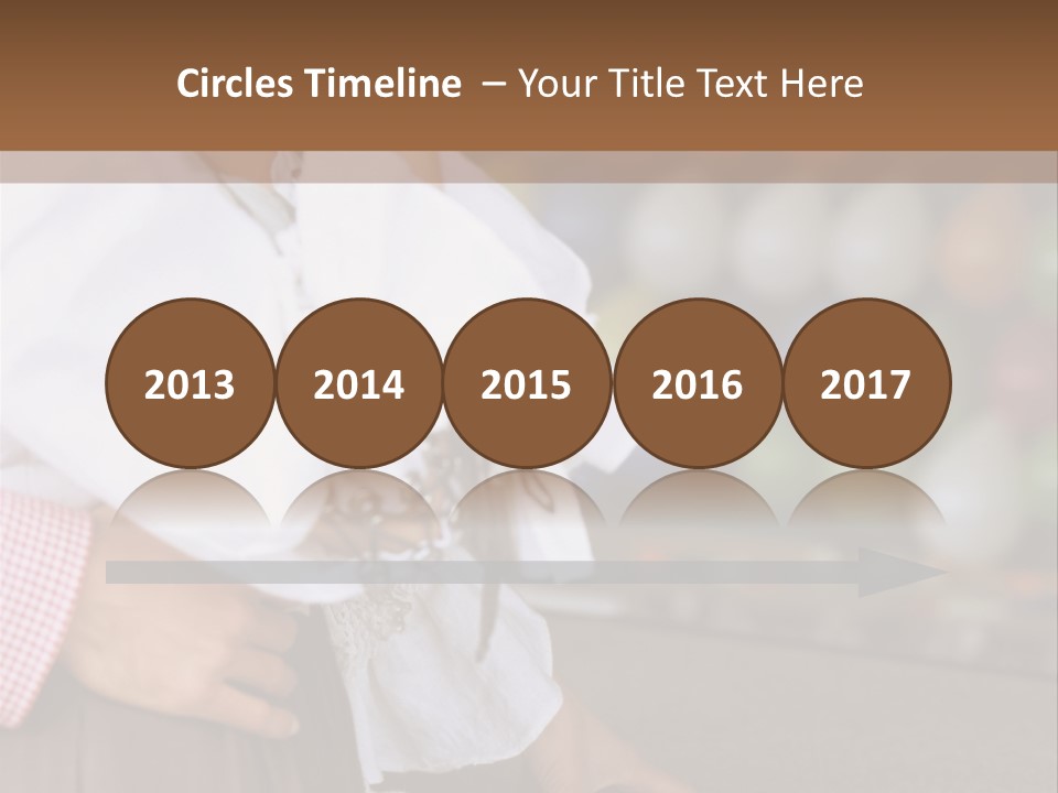 Outside Caucasian Fun Fair PowerPoint Template