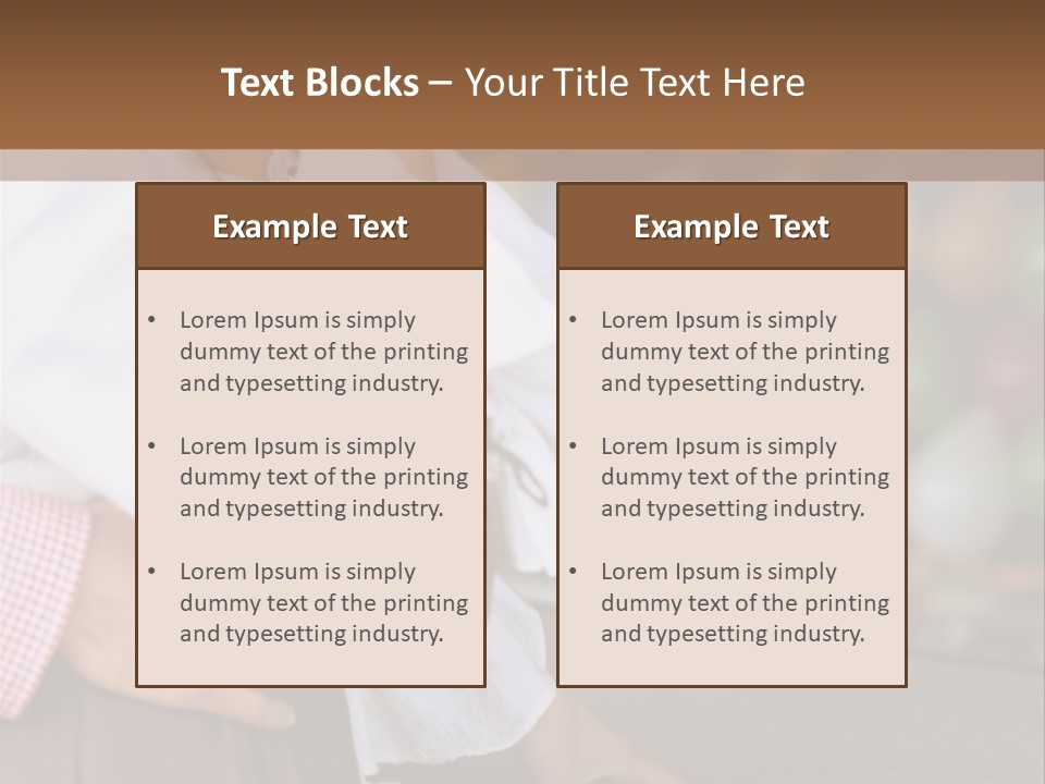Outside Caucasian Fun Fair PowerPoint Template