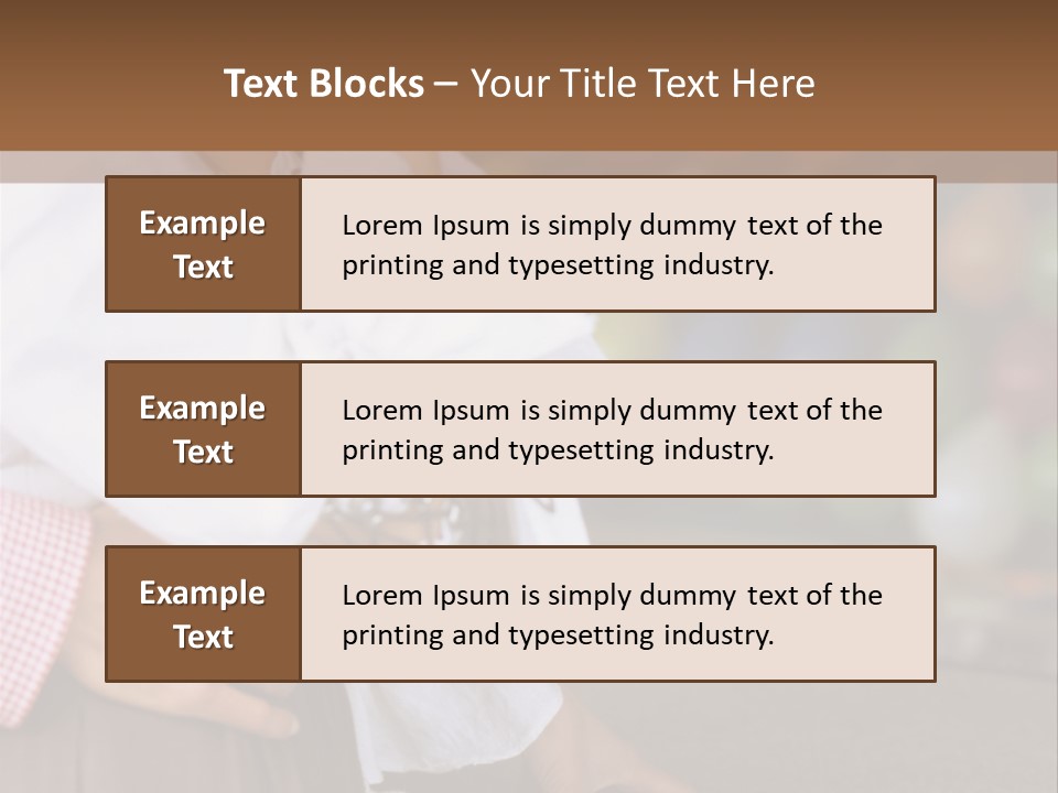Outside Caucasian Fun Fair PowerPoint Template