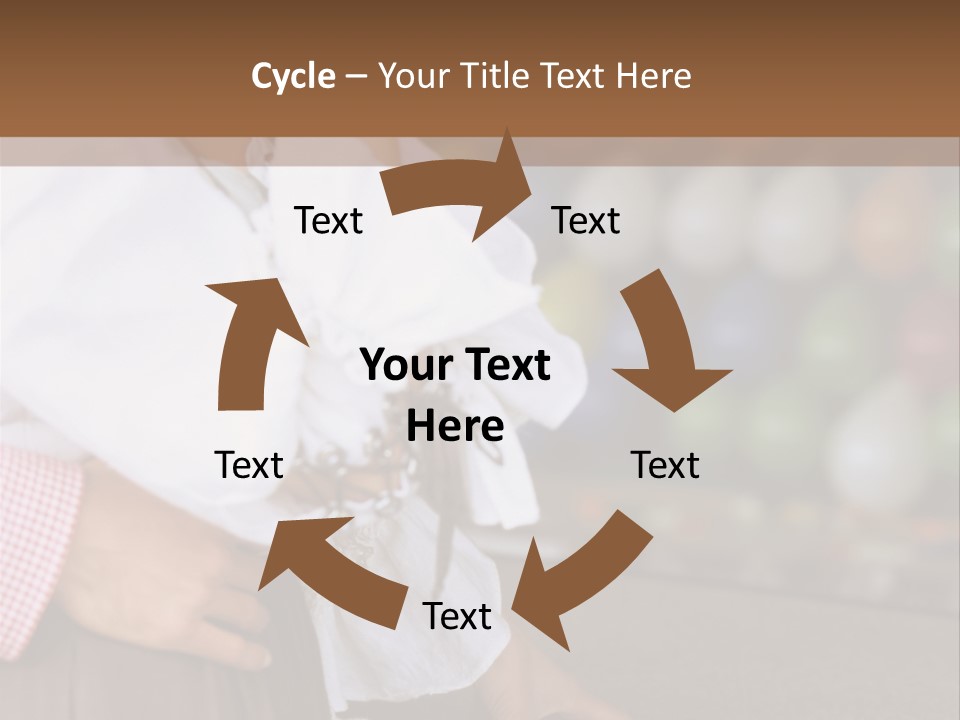 Outside Caucasian Fun Fair PowerPoint Template