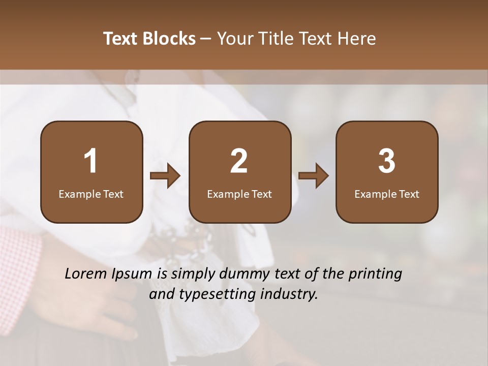 Outside Caucasian Fun Fair PowerPoint Template