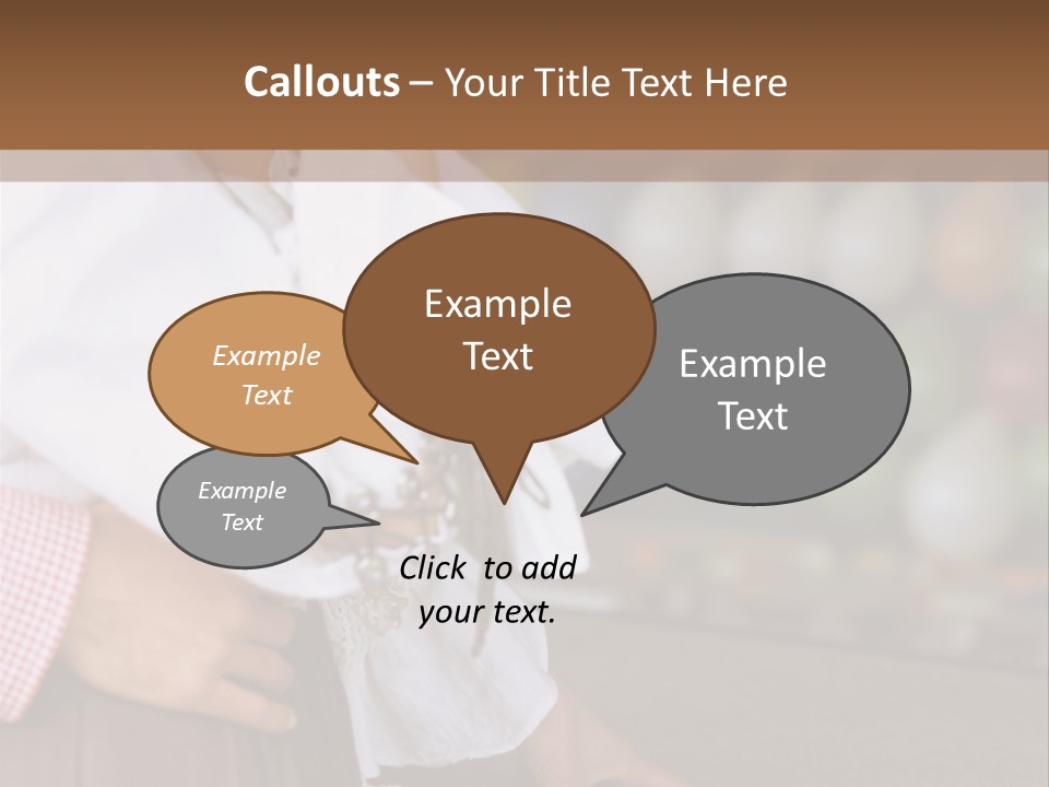 Outside Caucasian Fun Fair PowerPoint Template