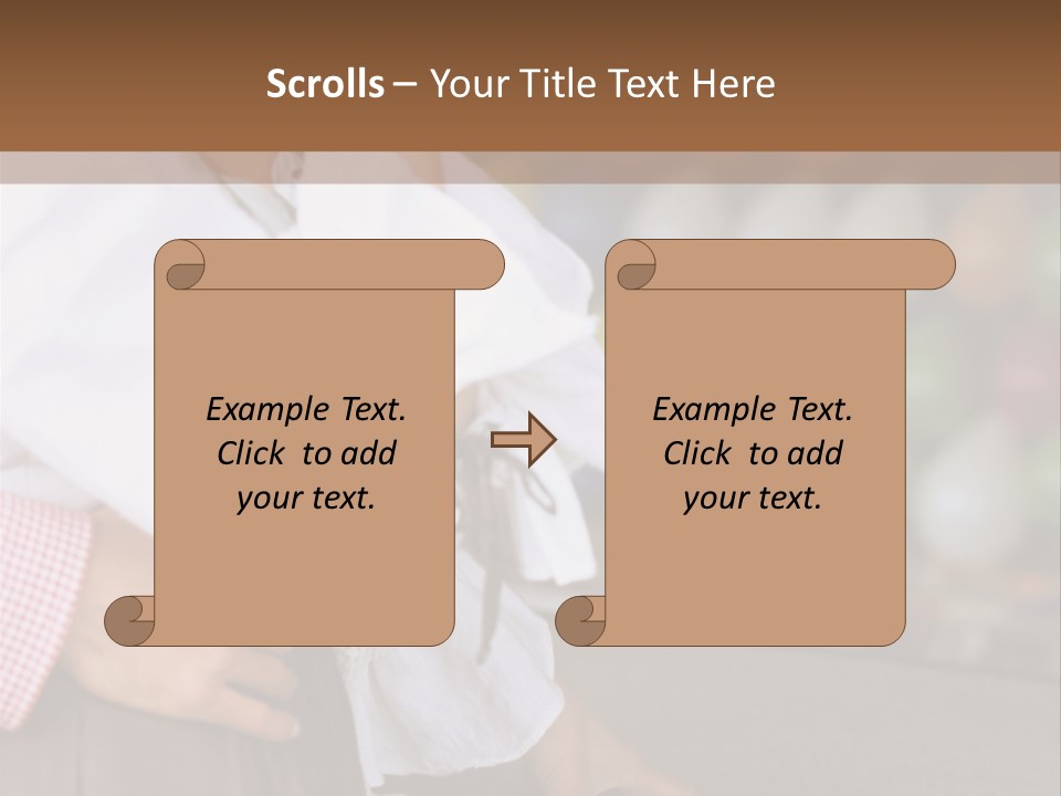 Outside Caucasian Fun Fair PowerPoint Template