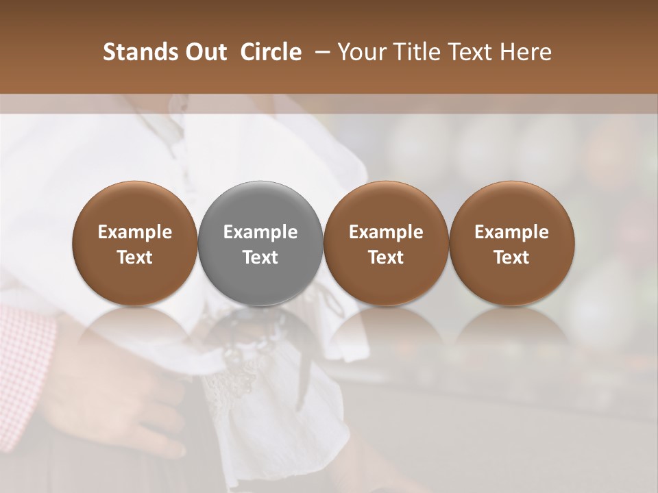 Outside Caucasian Fun Fair PowerPoint Template