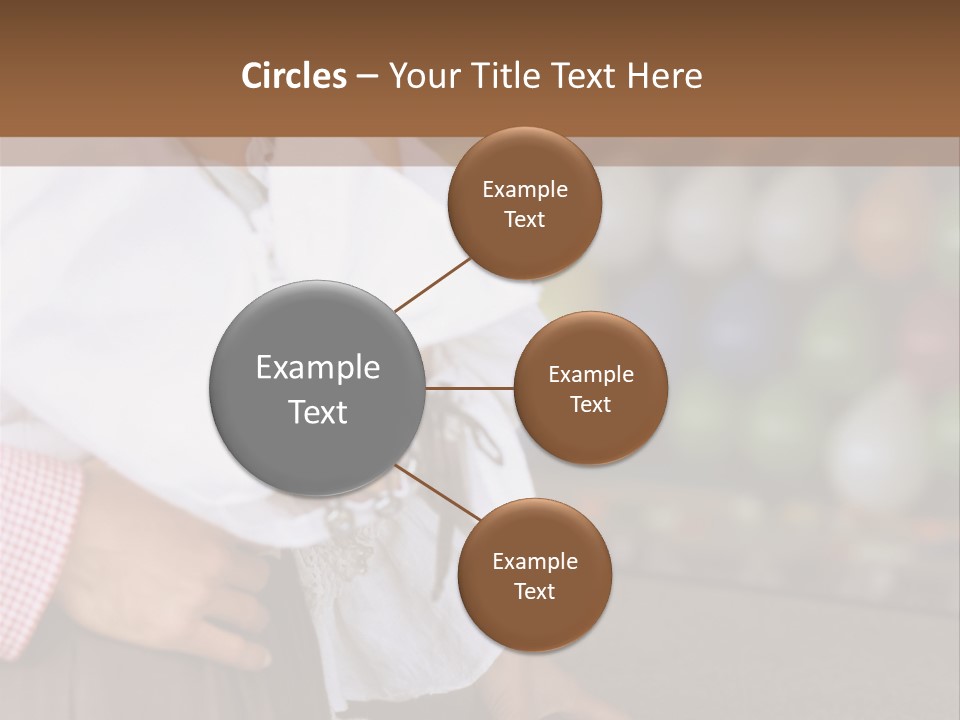 Outside Caucasian Fun Fair PowerPoint Template