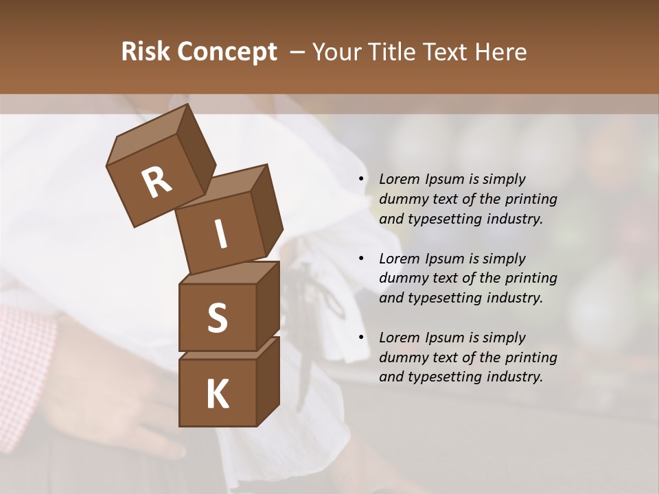 Outside Caucasian Fun Fair PowerPoint Template