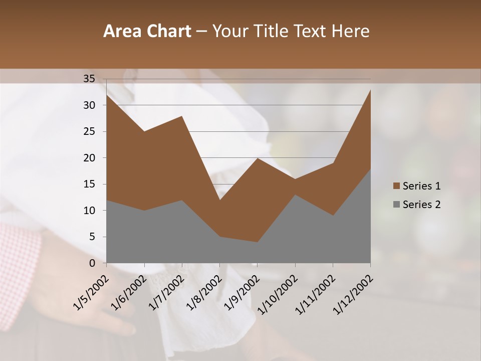 Outside Caucasian Fun Fair PowerPoint Template