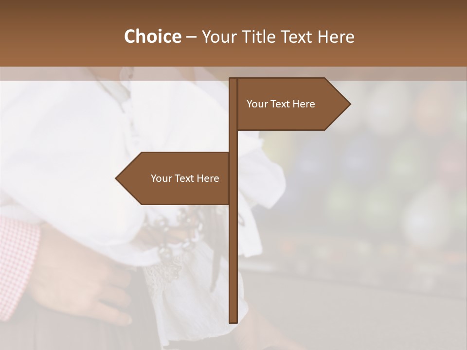 Outside Caucasian Fun Fair PowerPoint Template