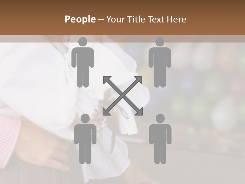 Outside Caucasian Fun Fair PowerPoint Template