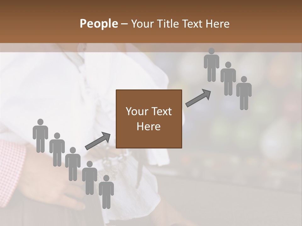 Outside Caucasian Fun Fair PowerPoint Template