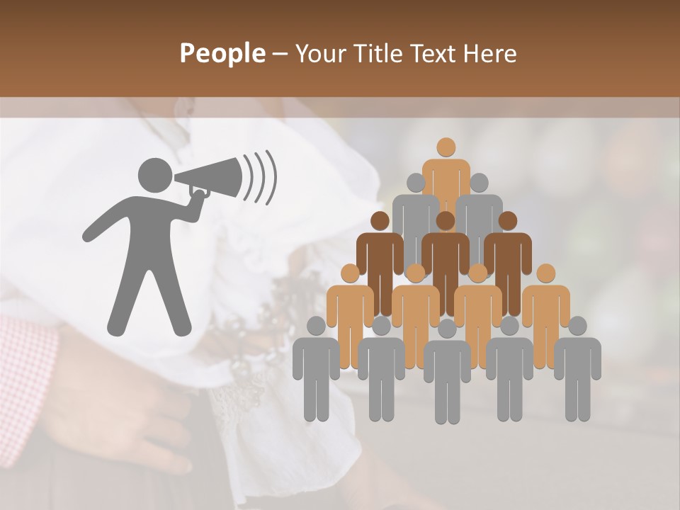 Outside Caucasian Fun Fair PowerPoint Template