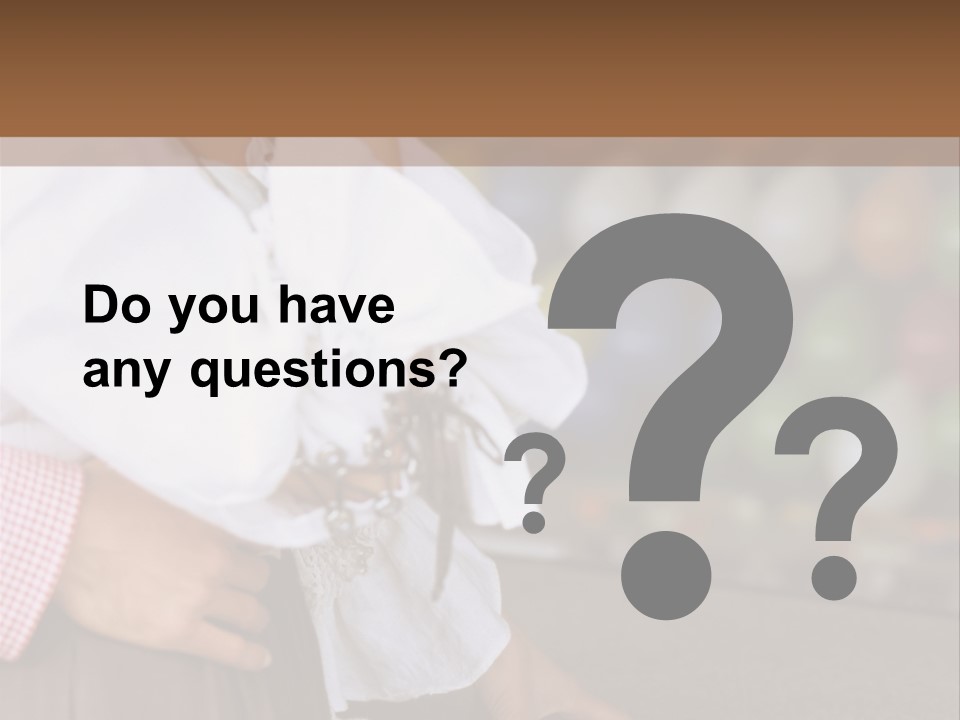 Outside Caucasian Fun Fair PowerPoint Template