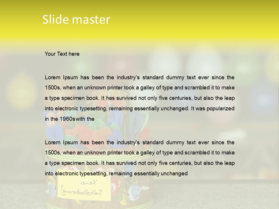 Containers Games Beer Festival PowerPoint Template