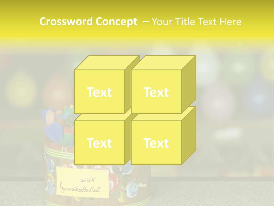 Containers Games Beer Festival PowerPoint Template