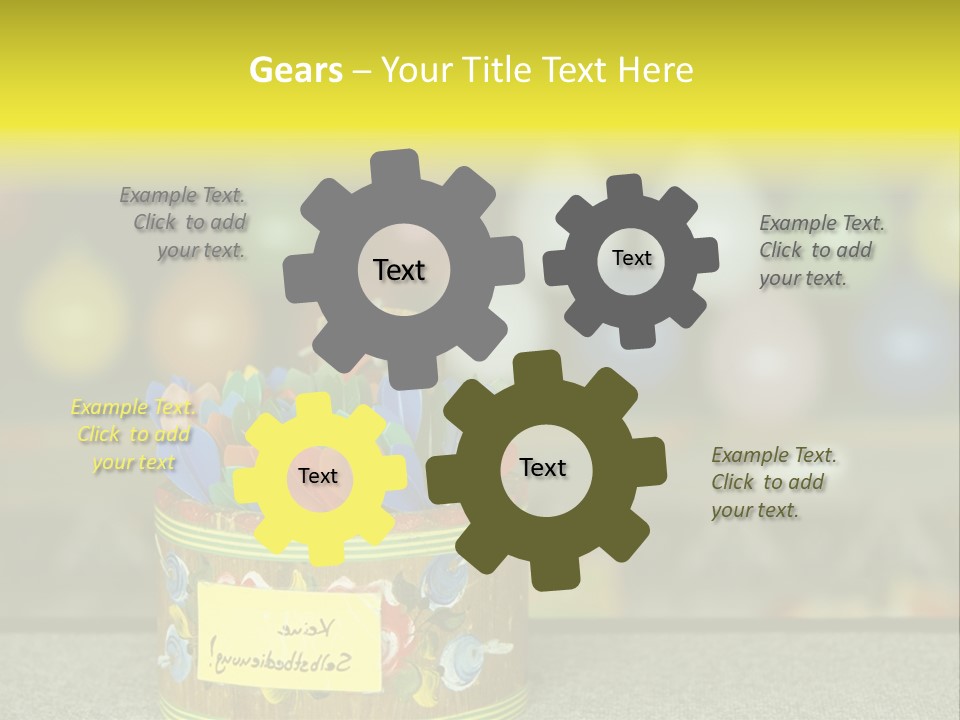 Containers Games Beer Festival PowerPoint Template