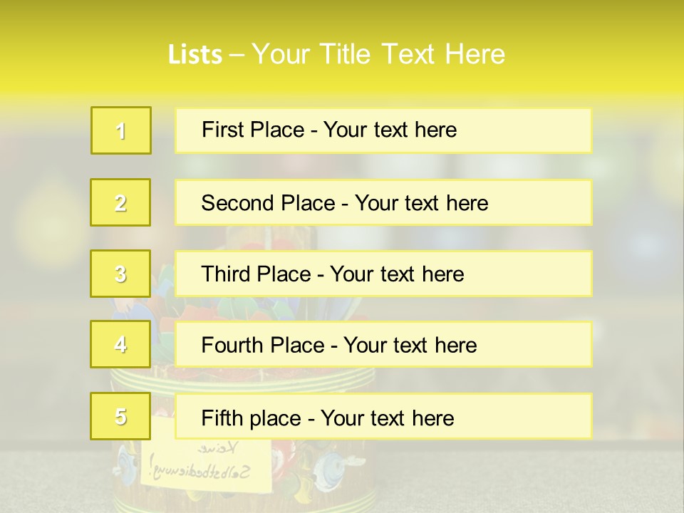 Containers Games Beer Festival PowerPoint Template