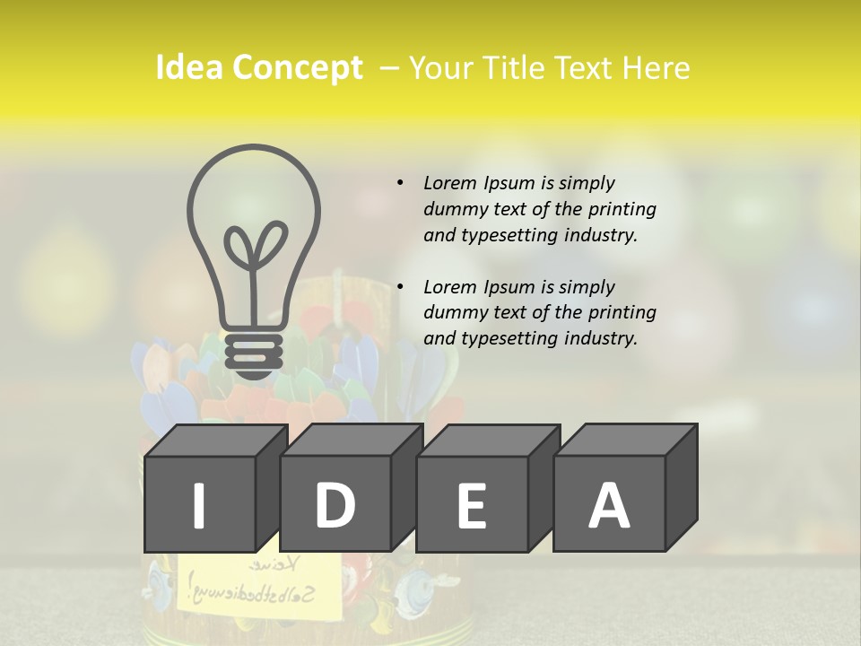 Containers Games Beer Festival PowerPoint Template