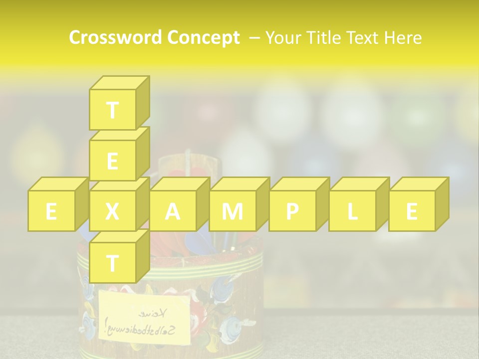 Containers Games Beer Festival PowerPoint Template