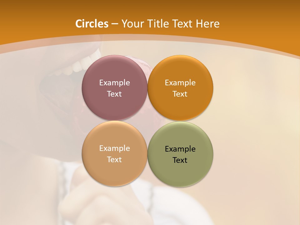 Toffee Apples White Hold PowerPoint Template