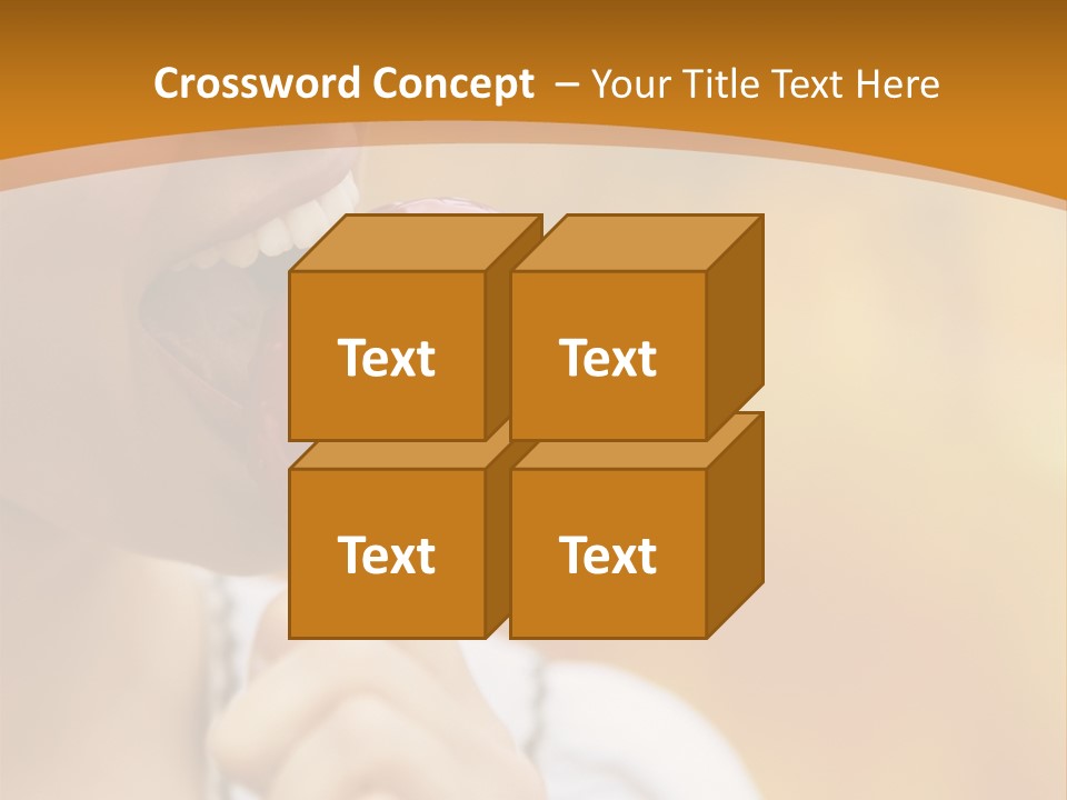 Toffee Apples White Hold PowerPoint Template