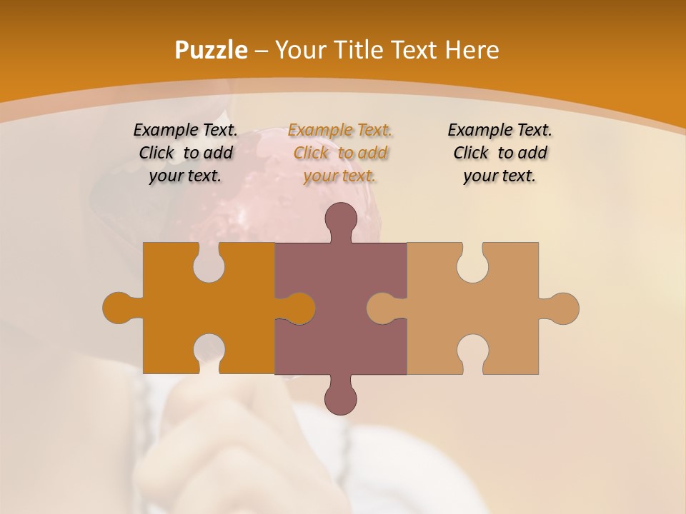 Toffee Apples White Hold PowerPoint Template