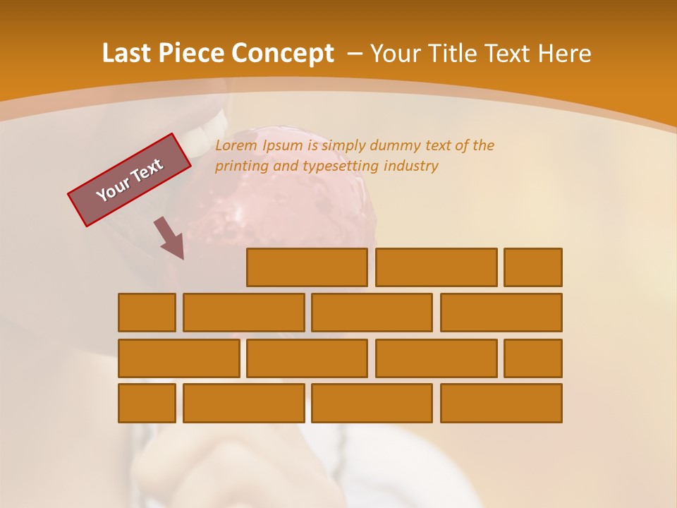 Toffee Apples White Hold PowerPoint Template