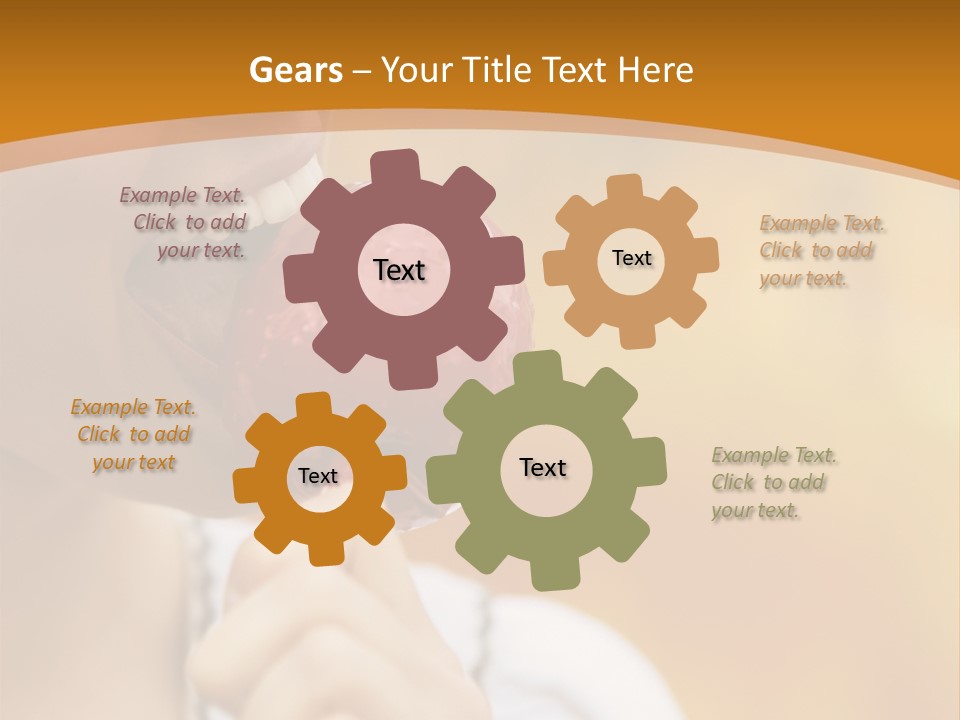 Toffee Apples White Hold PowerPoint Template