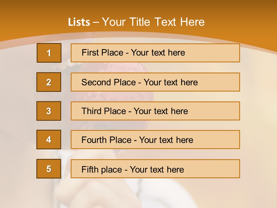 Toffee Apples White Hold PowerPoint Template