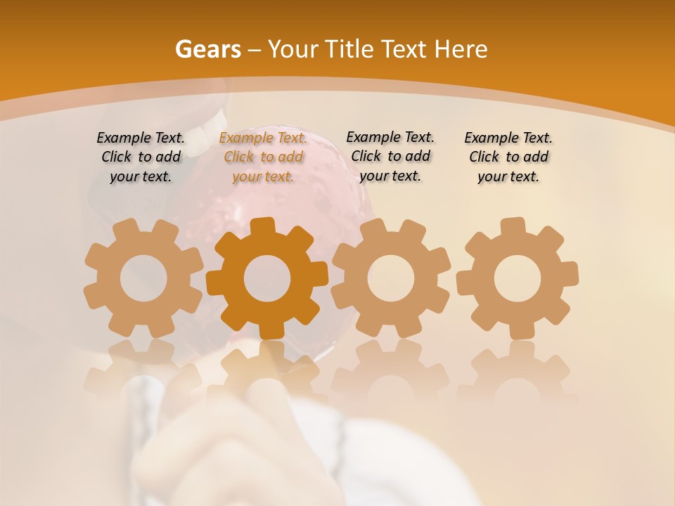 Toffee Apples White Hold PowerPoint Template