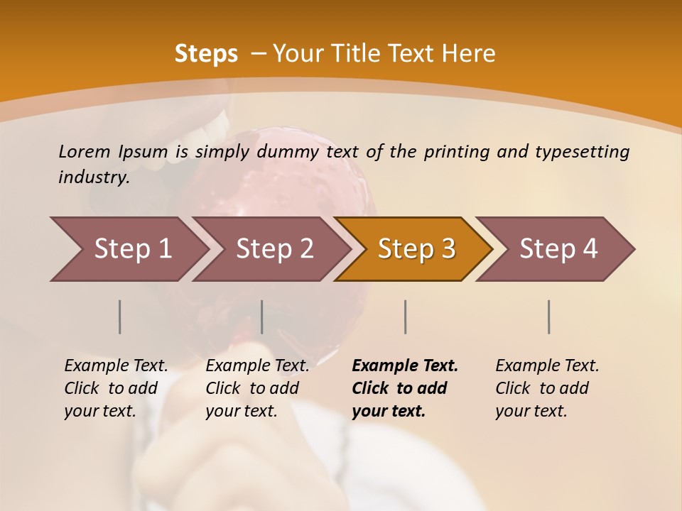 Toffee Apples White Hold PowerPoint Template