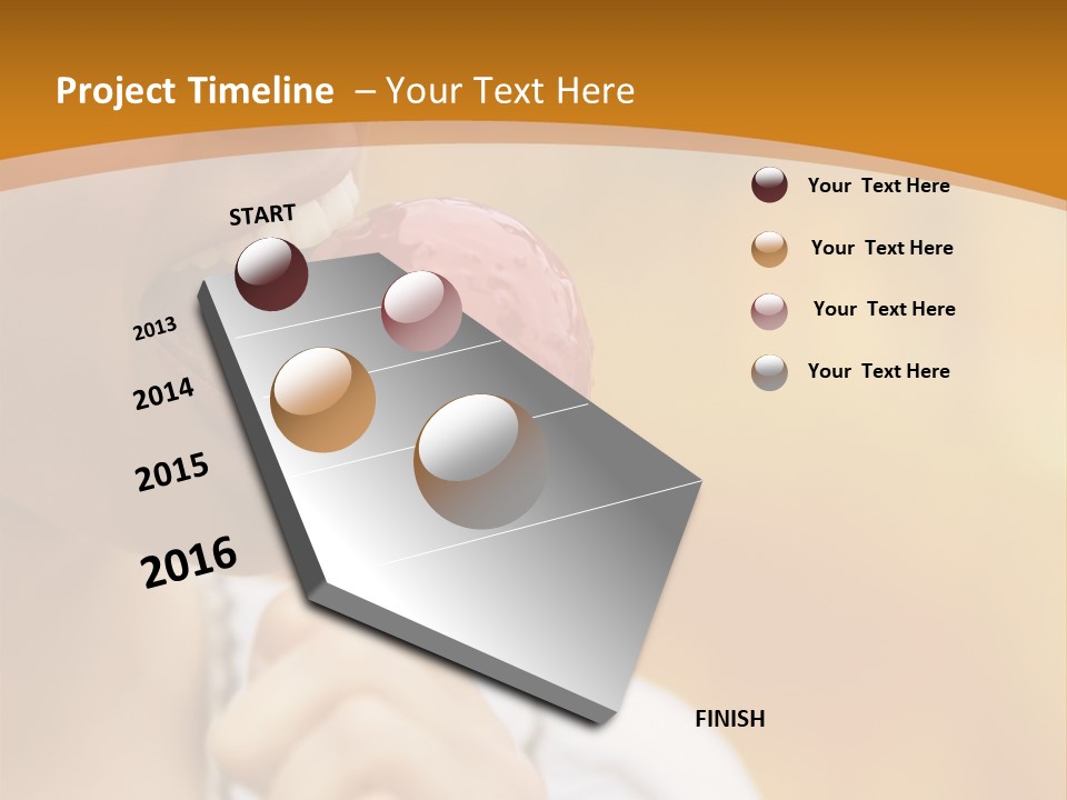 Toffee Apples White Hold PowerPoint Template