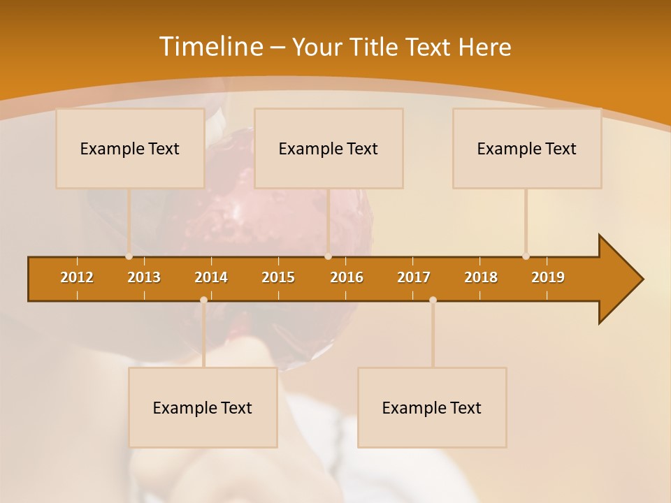 Toffee Apples White Hold PowerPoint Template
