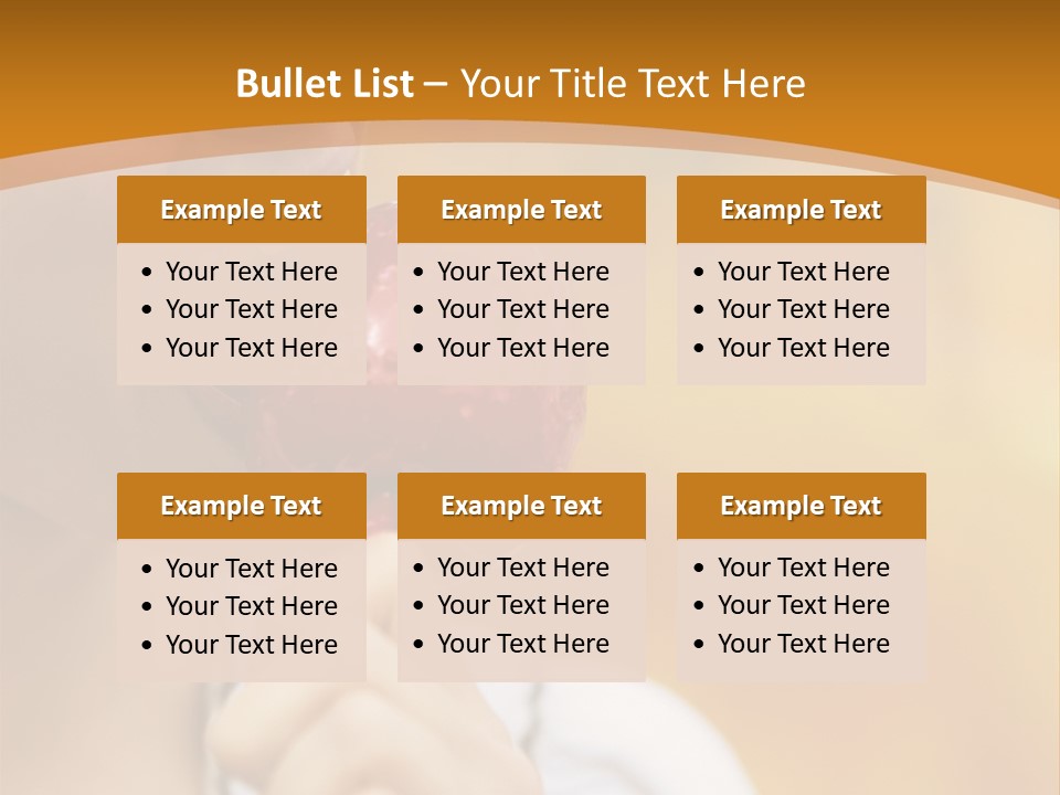 Toffee Apples White Hold PowerPoint Template