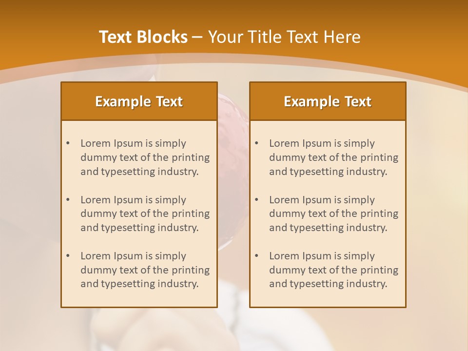 Toffee Apples White Hold PowerPoint Template