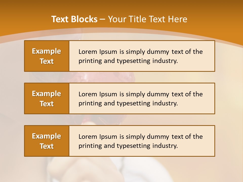 Toffee Apples White Hold PowerPoint Template