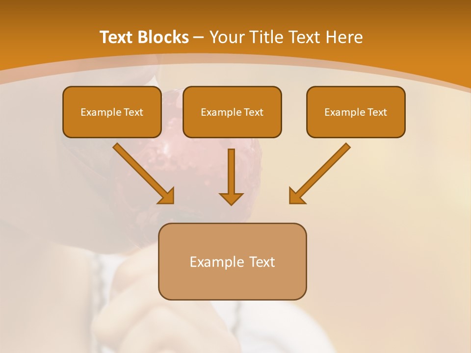 Toffee Apples White Hold PowerPoint Template