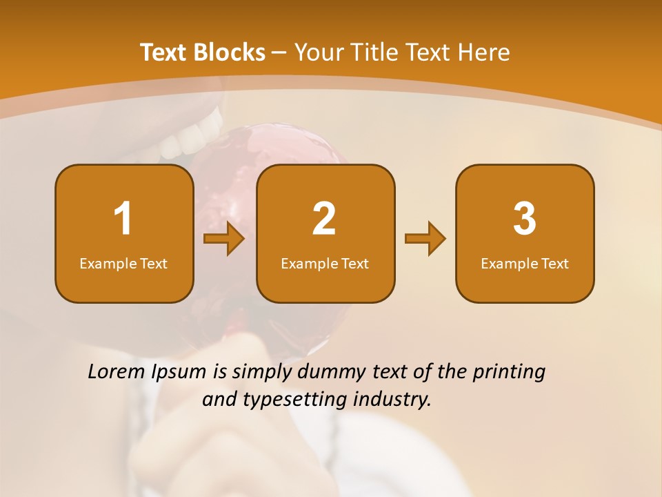 Toffee Apples White Hold PowerPoint Template