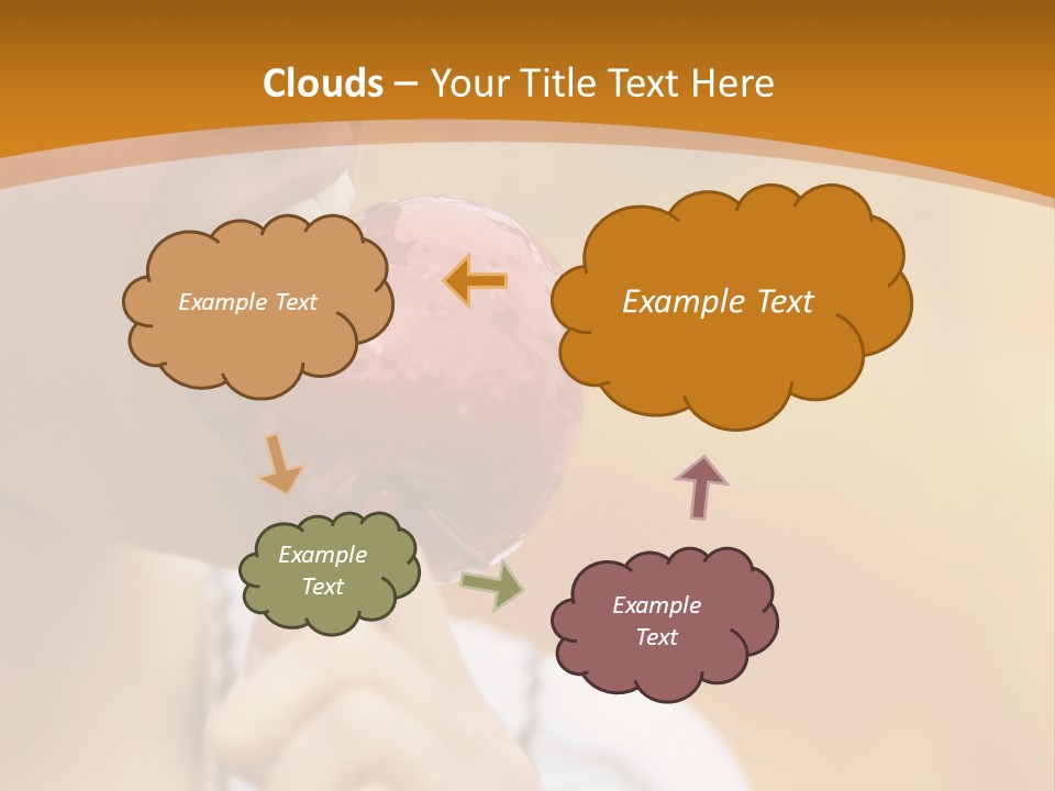 Toffee Apples White Hold PowerPoint Template